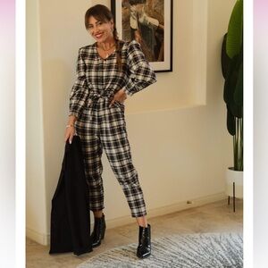 Smash & Tess Remy plaid jumpsuit